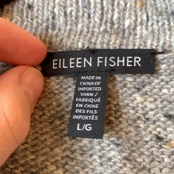 Eileen Fisher wool open sweater cardigan - Picture 2 of 3